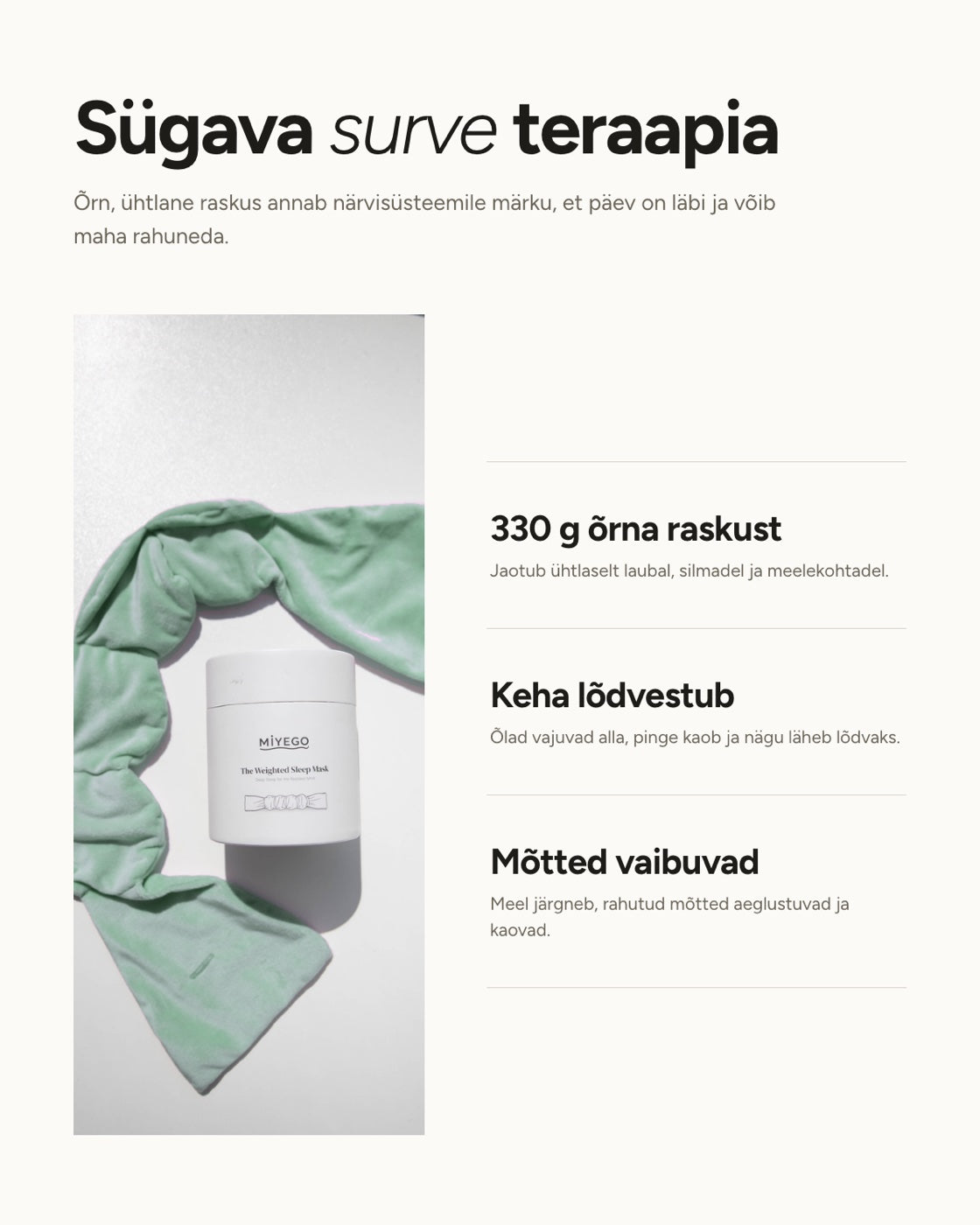 Deep pressure therapy
